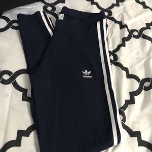 Navy blue adidas leggings
